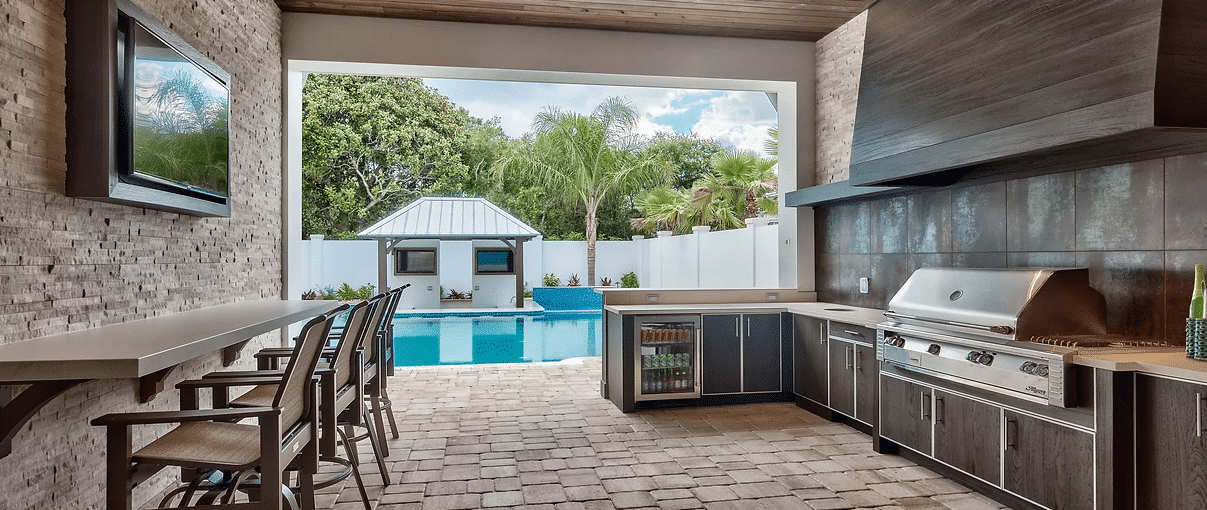 New Granite Countertop Outdoor Kitchen