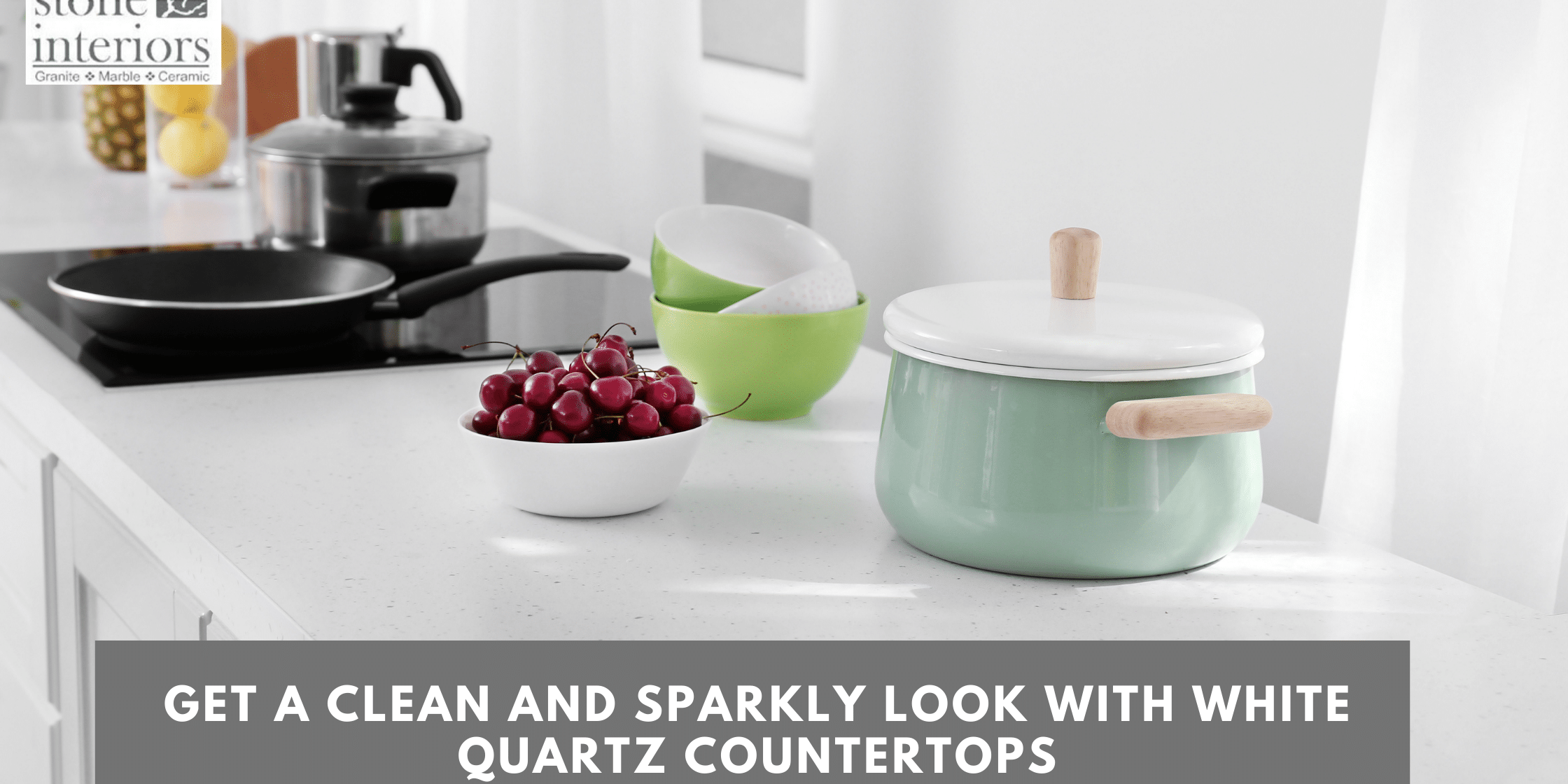 Get A Clean and Sparkly Look With White Quartz Countertops