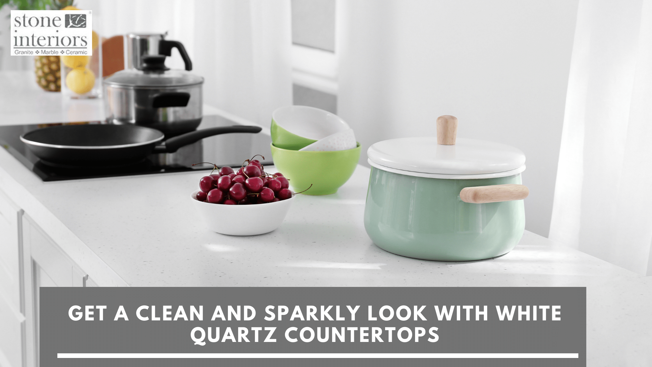 Get A Clean and Sparkly Look With White Quartz Countertops