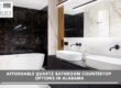 quartz bathroom countertops in Alabama