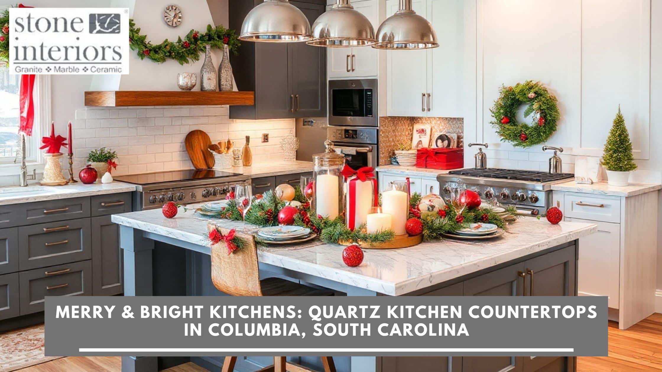 Merry & Bright Kitchens_ Quartz Kitchen Countertops in Columbia, South Carolina Quartz kitchen countertops in Columbia