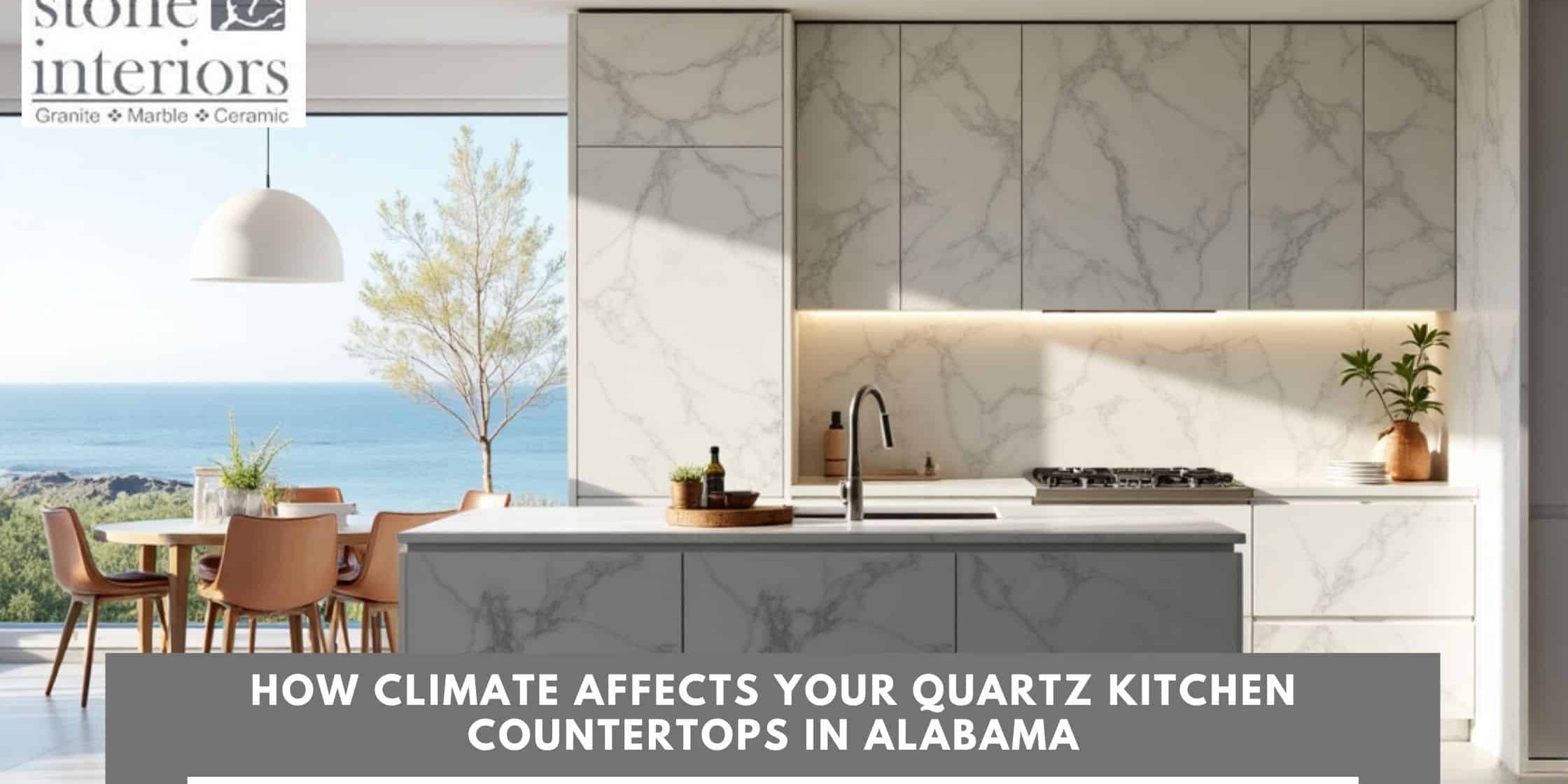 How Climate Affects Your Quartz Kitchen Countertops in Alabama Quartz kitchen countertops in Alabama
