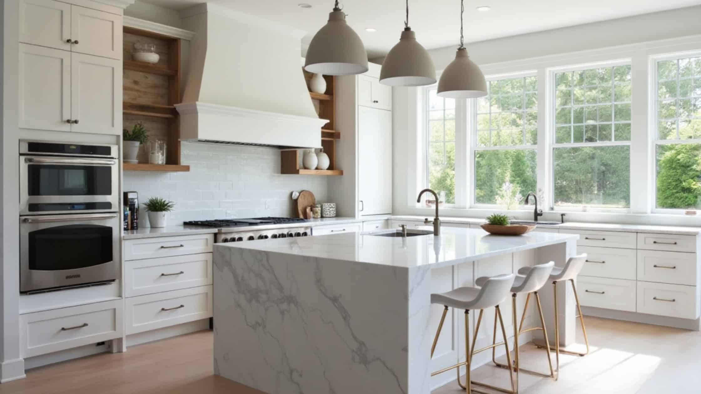 Quartz kitchen countertops 