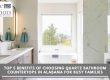 Quartz bathroom countertops in Alabama